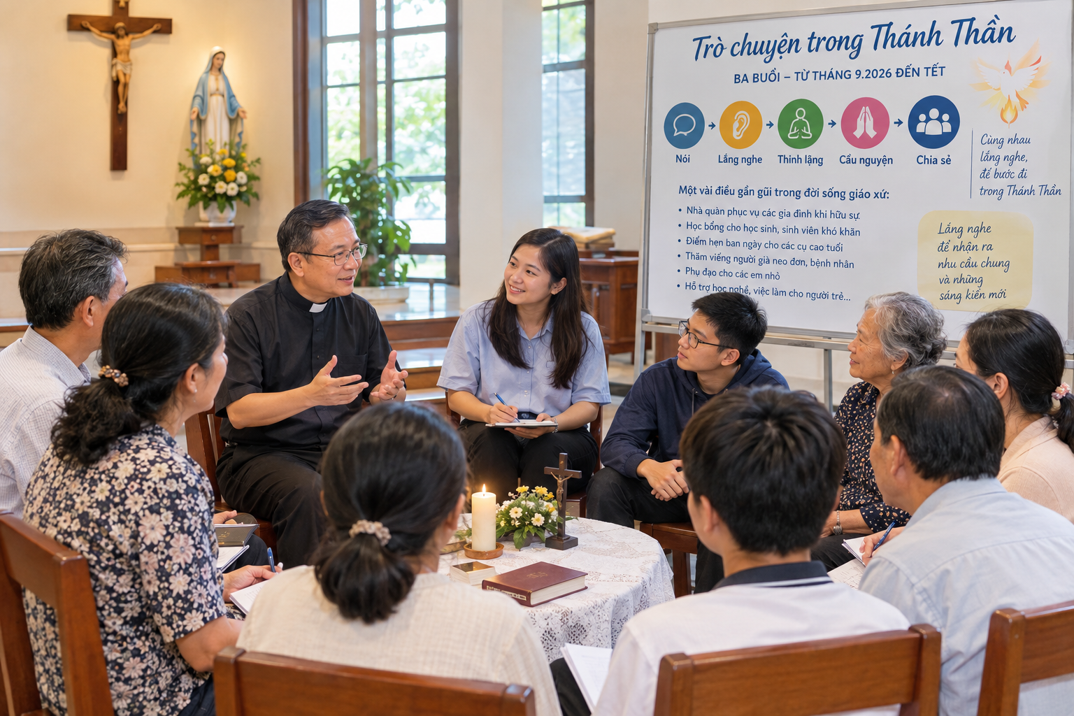 Ba lần ngồi lại để nghe nhau